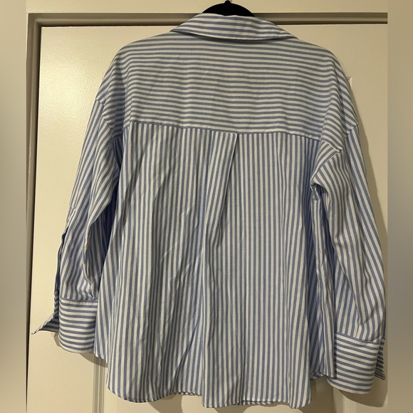 Zara Striped Oxford Button Down - Picture 2 of 4
